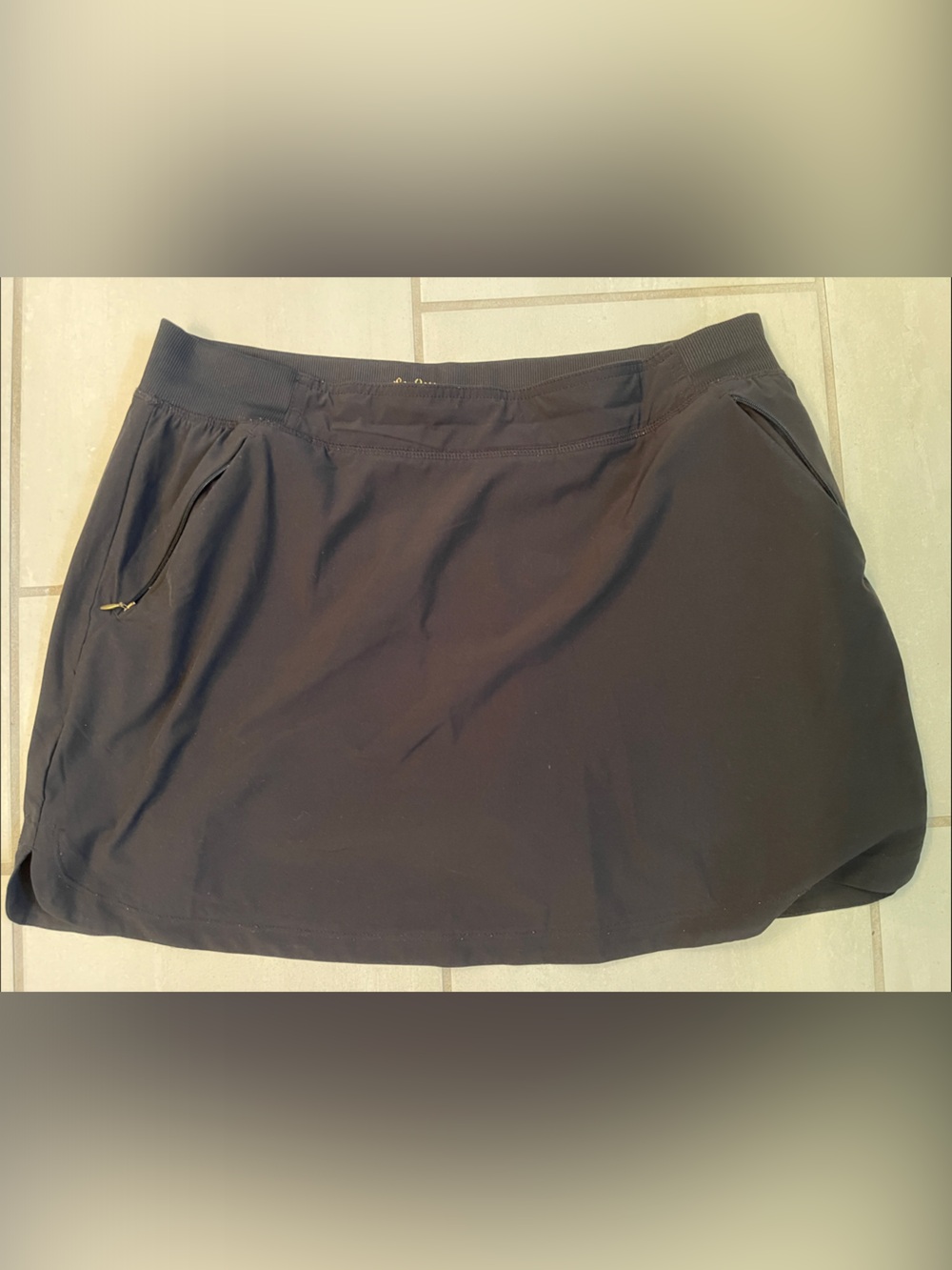 Lilly Pulitzer Black Athletic Skort with Side Pockets
